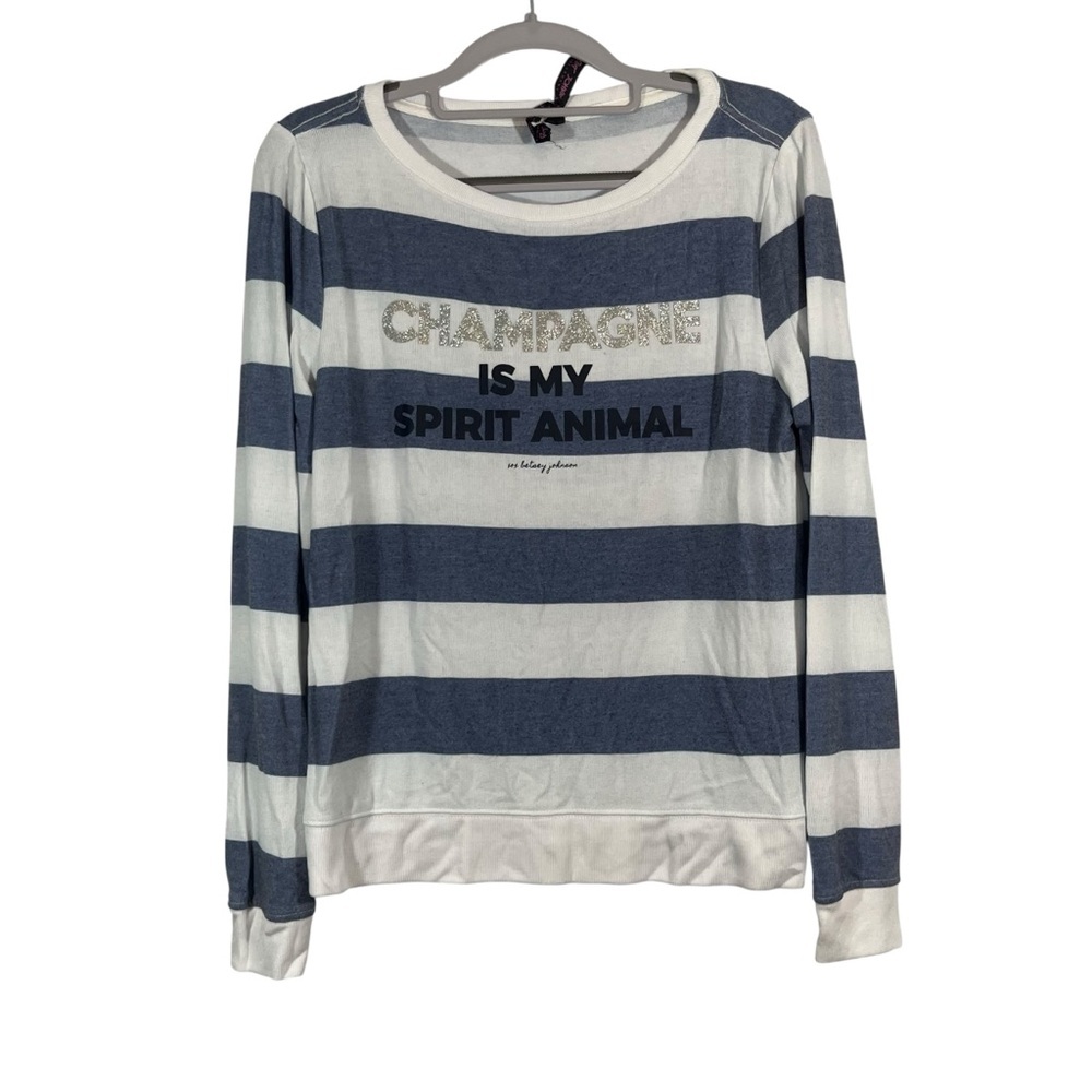 Betsey Johnson Striped Long Sleeve Shirt